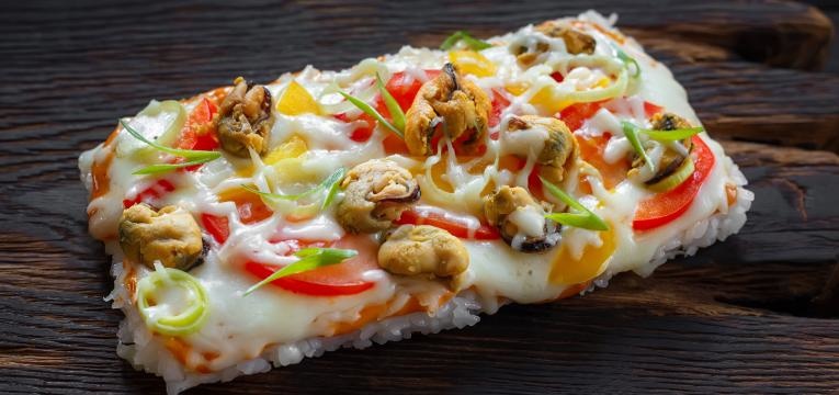 Pizza de arroz