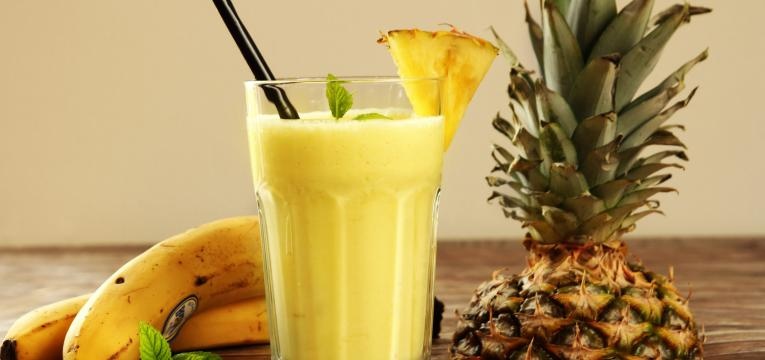 sumo de ananas e banana