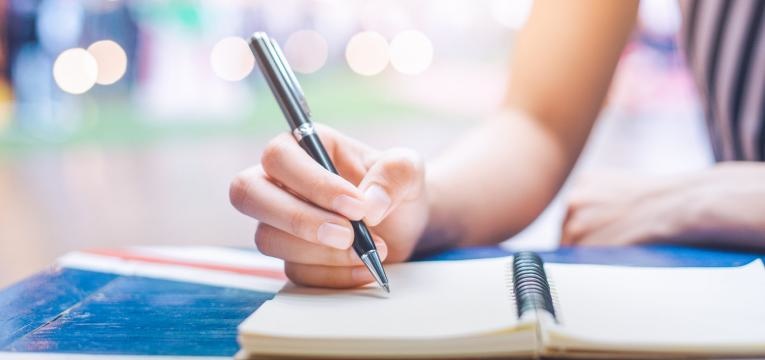 ganho de massa muscular caderno com anotacoes