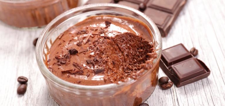 Receitas de sobremesas para o ano novo Mousse de chocolate e cafe