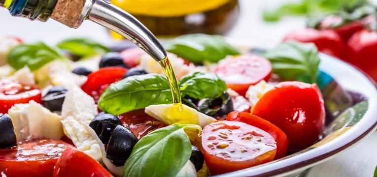 Receitas de entradas para a passagem de ano Salada caprese