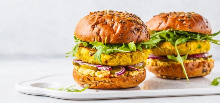 receitas vegetarianas para criancas hamburgueres de grao de bico