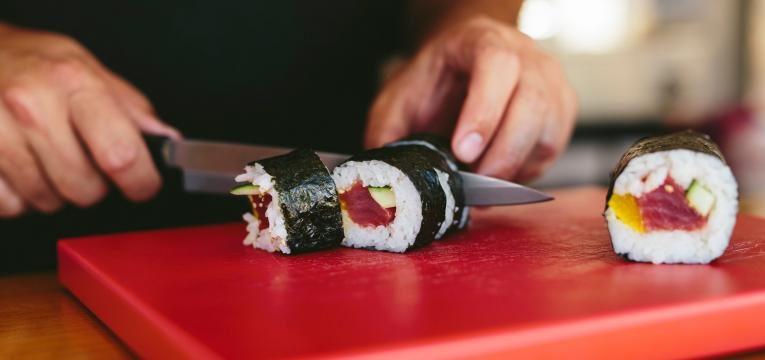 sushi na gravidez manuseamento das pecas de sushi