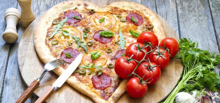 ideias para o dia da mae pizza em coracao