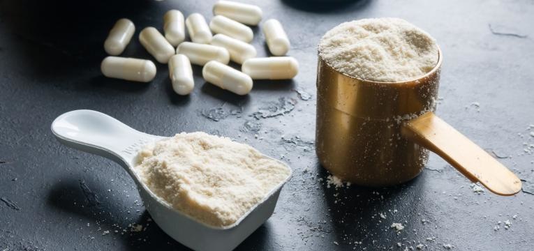 creatina ou glutamina suplementacao em po e capsulas