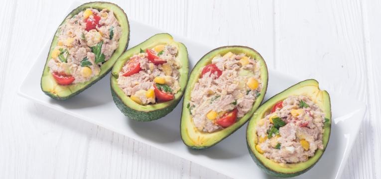 receitas para quem nao tem tempo para cozinhar abacates recheados com salada de atum