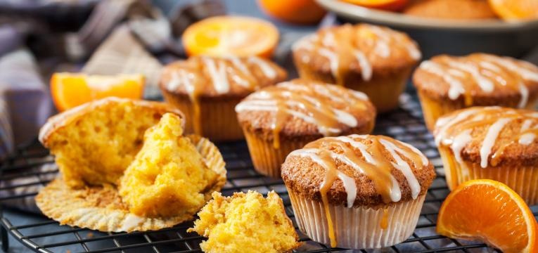 doces saudaveis para crianças queques integrais de laranja