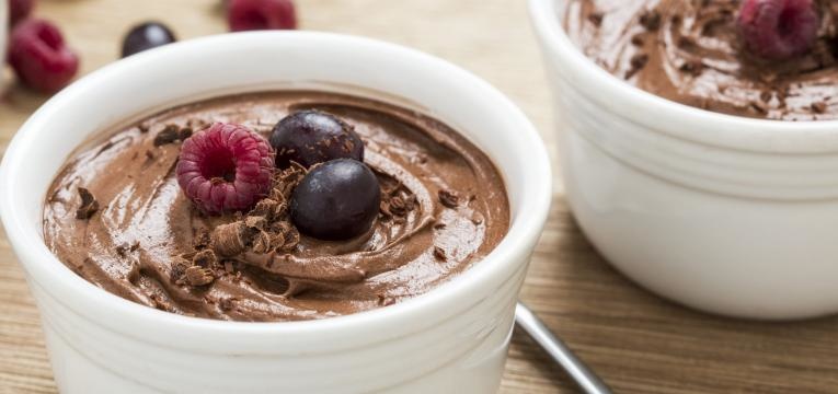 doces saudaveis para criancas mousse de chocolate
