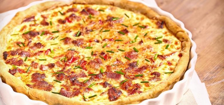 quiche de batata-doce com frango