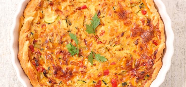 quiche de batata-doce e atum