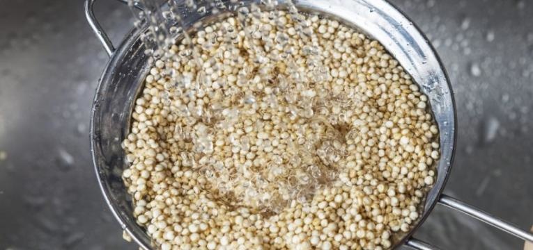 como cozinhar quinoa lavar quinoa