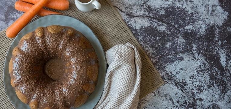 bolo de cenoura vegan