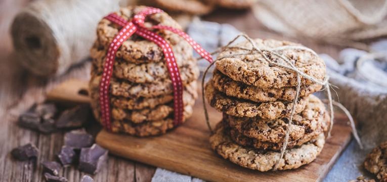 Bolachas de Natal de chocolate