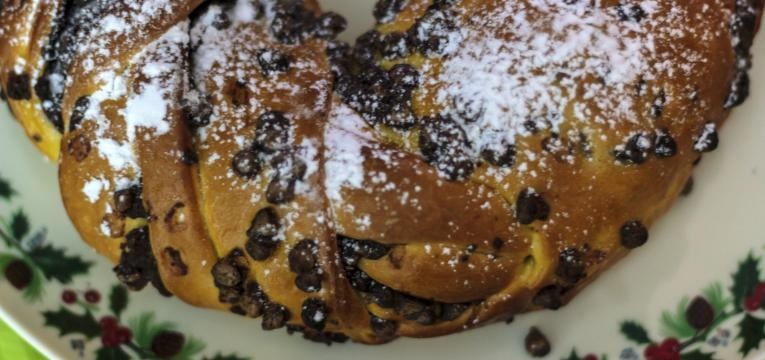 bolo rei de chocolate com vinho do porto