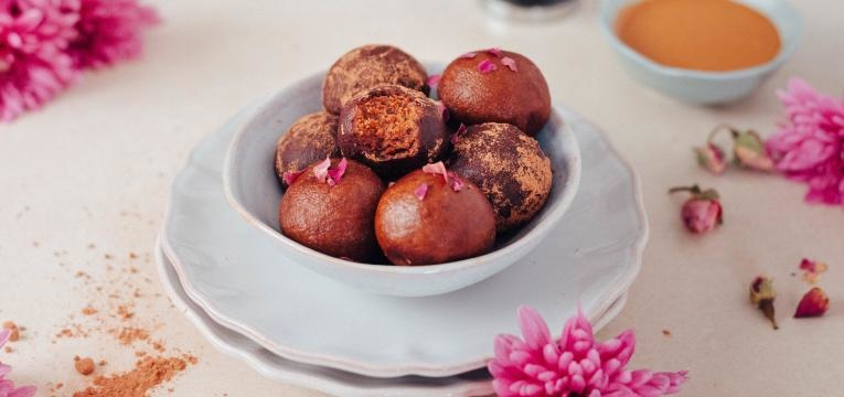 receita de bolinhas de manteiga de amendoim e cacau