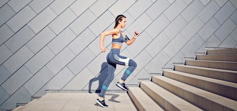correr nas escadas