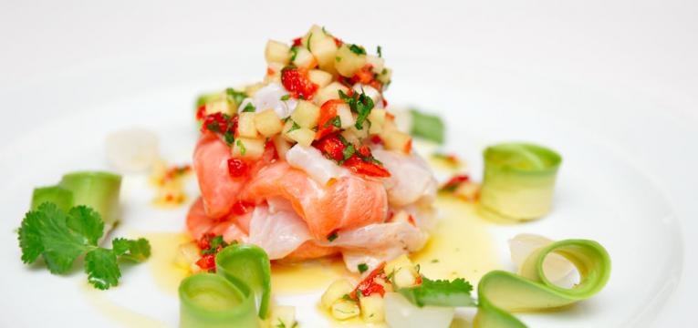 Ceviche de salmao picante