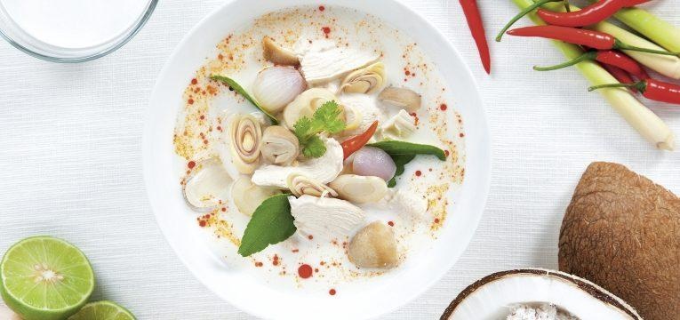 Cataplana de frango com leite de coco