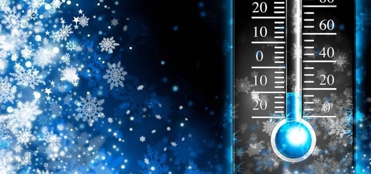 termometro com temperatura negativa