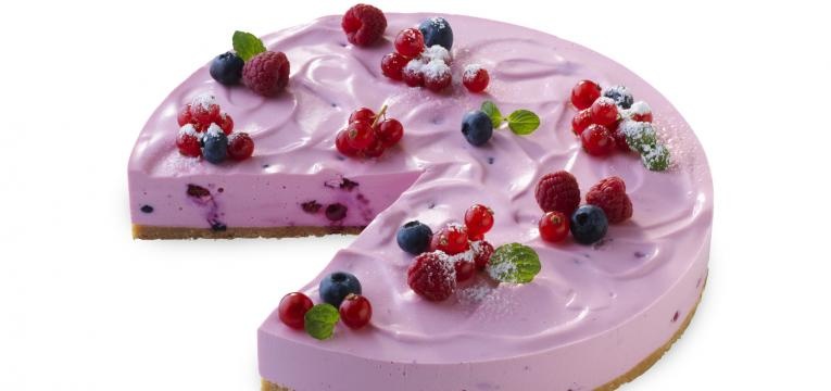 cheesecake de frutos vermelhos saudavel