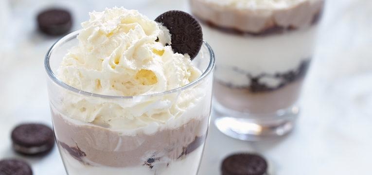 Mousse de lima e bolacha Oreo