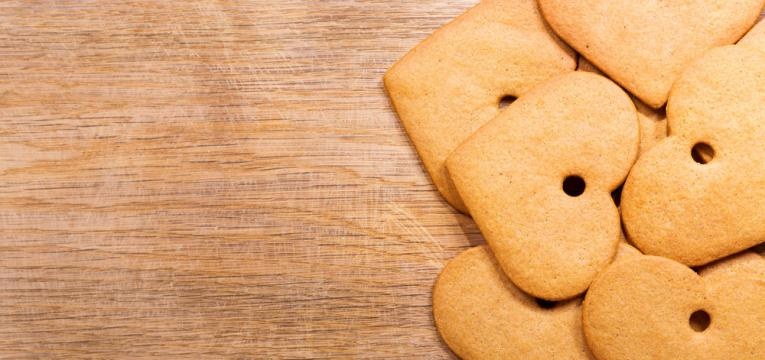 Bolachas de Natal saudaveis com aveia e especiarias