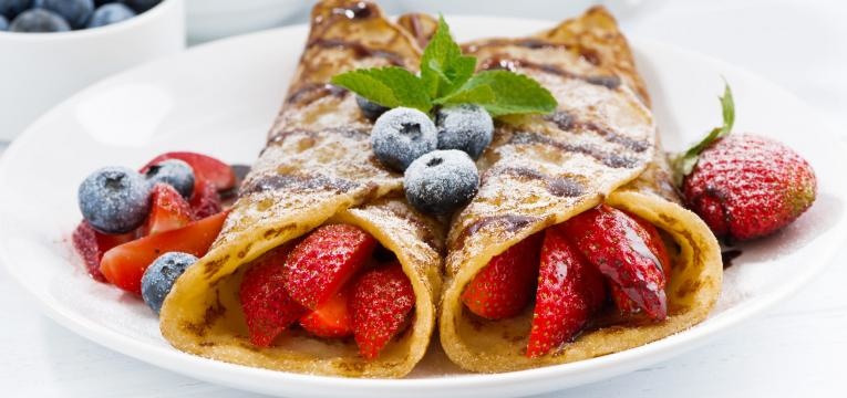 crepes no verão