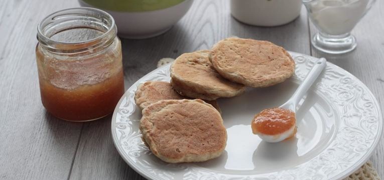 Panquecas sem gluten com farinha de aveia