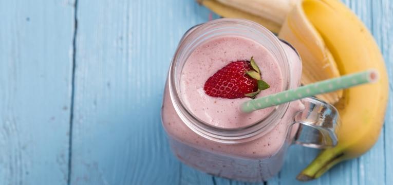 Batido de morango e banana