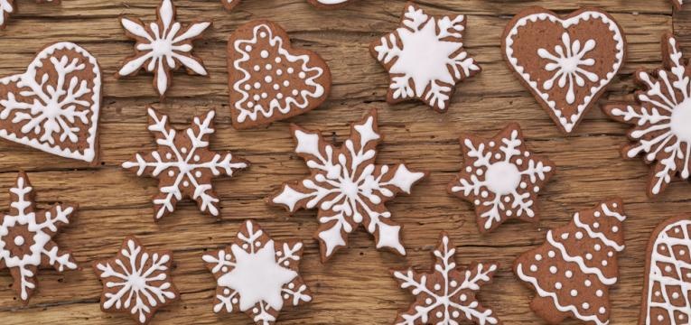 Bolachas de Natal saudzveis com aveia e sementes