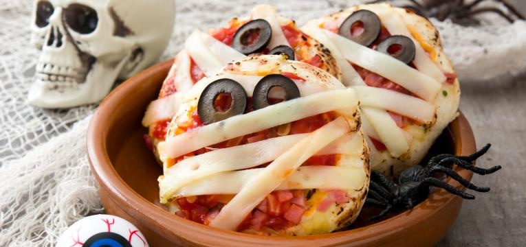 Pizza facil de Halloween