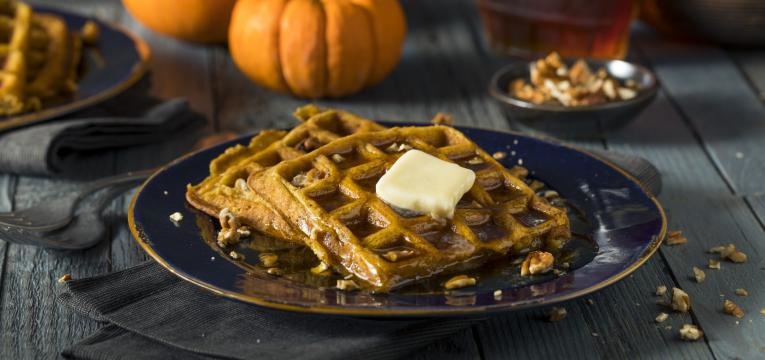 Waffles de abobora