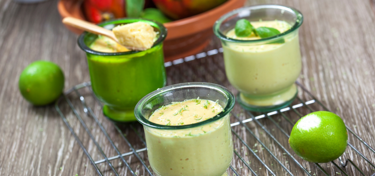 mousse de manga e lima