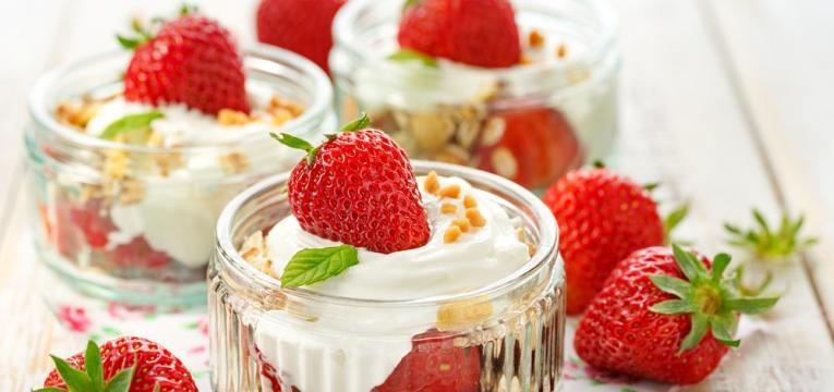 Parfait de morangos