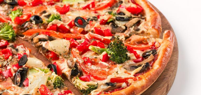 pizza de couve flor