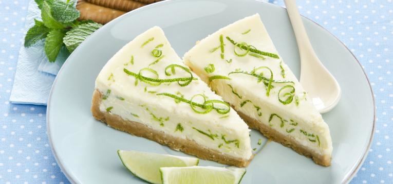 Tarte de lima e coco low carb
