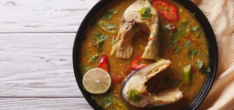 Moqueca de peixe com tamboril na Bimby