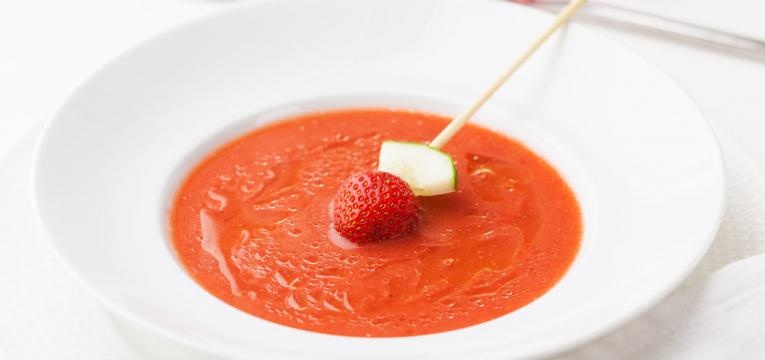Gaspacho de morangos