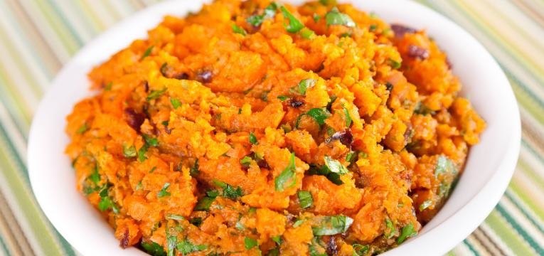 salada com batata doce e atum