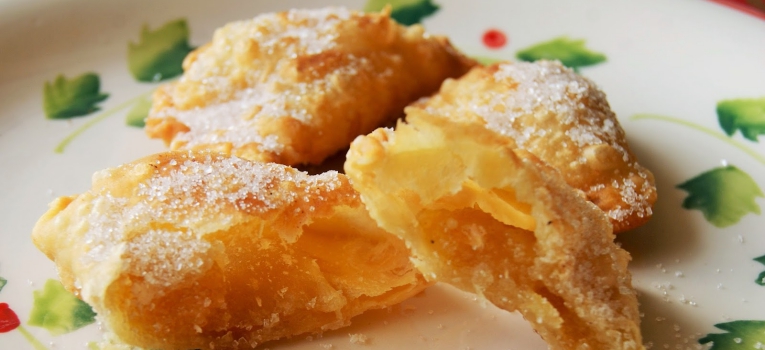 azevias de batata-doce, amendoa e gila