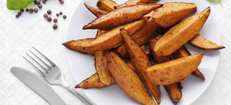 Batata-doce assada no forno