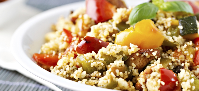 salada de bulgur e abobora