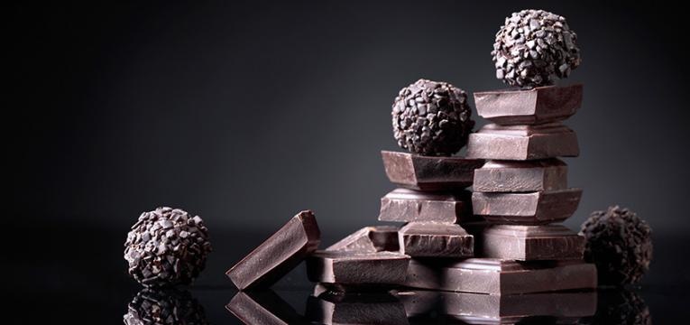 cabazes de Natal saudáveis: chocolate negro
