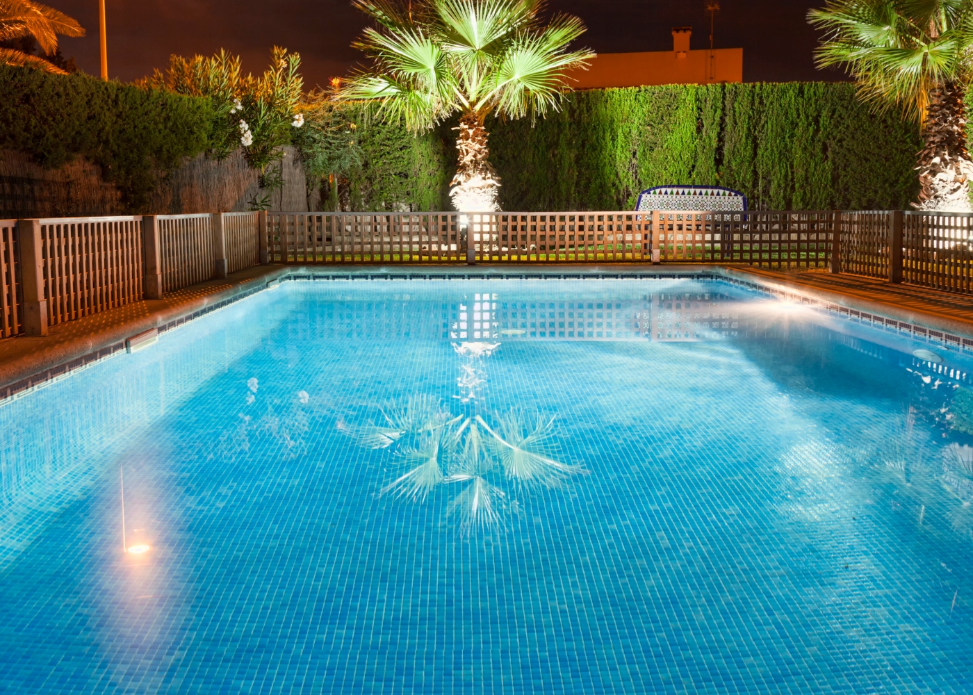 Piscina com vedação